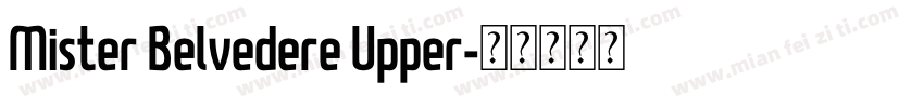 Mister Belvedere Upper字体转换
